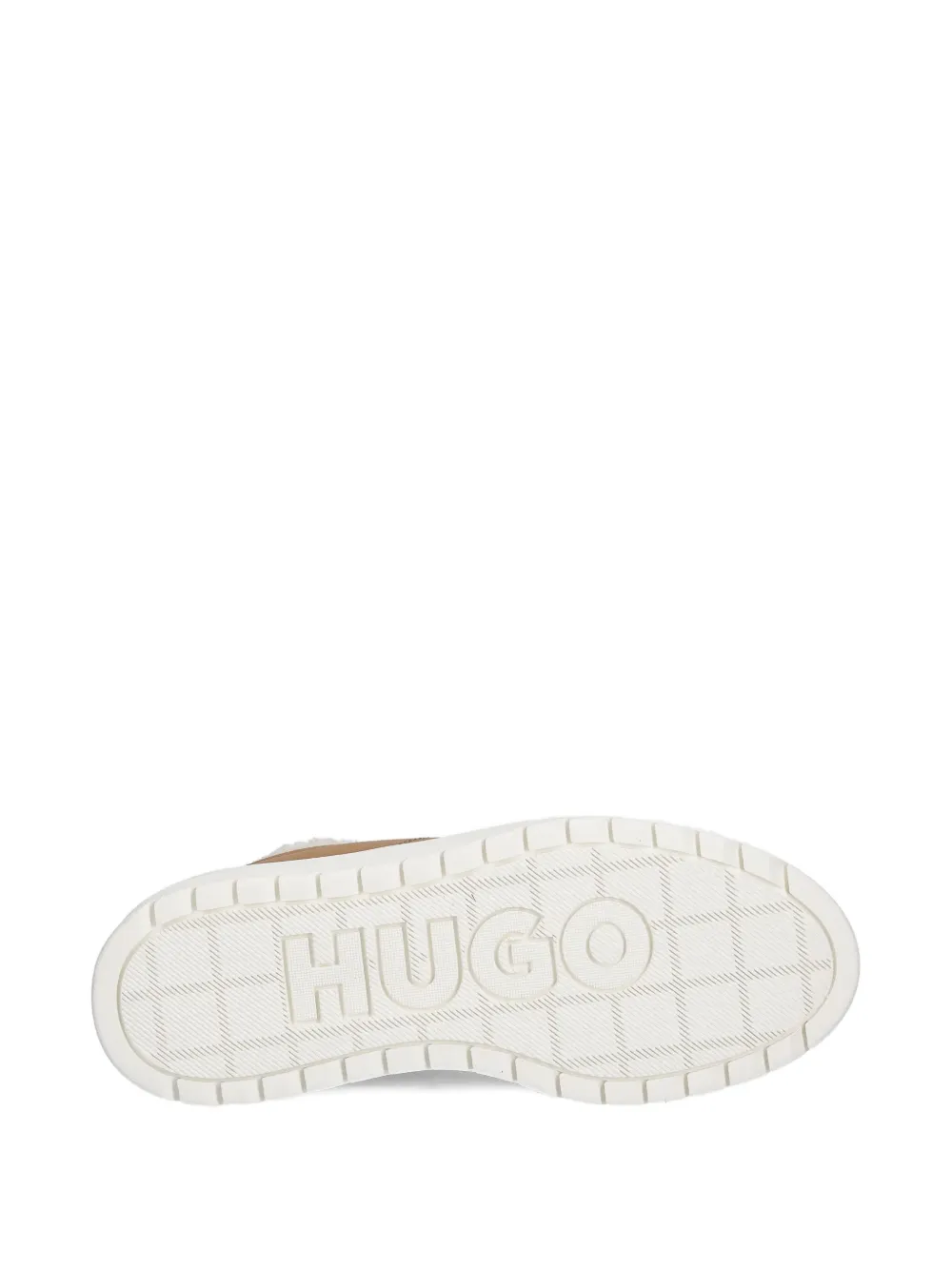 HUGO Sneakers met plateauzool Bruin