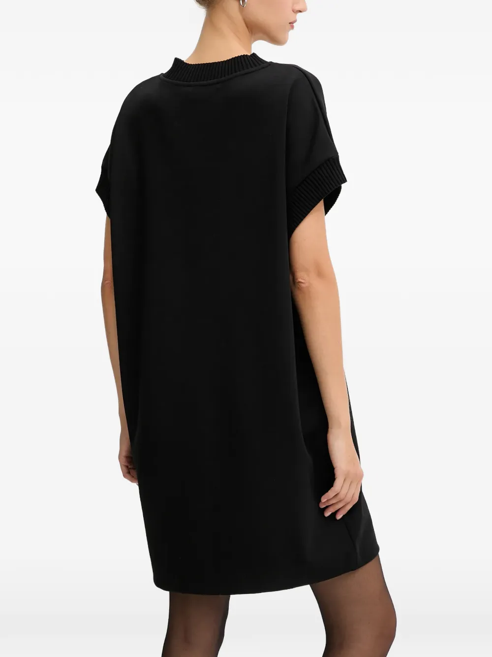 Iceberg Mini-jurk met V-hals en logo Zwart