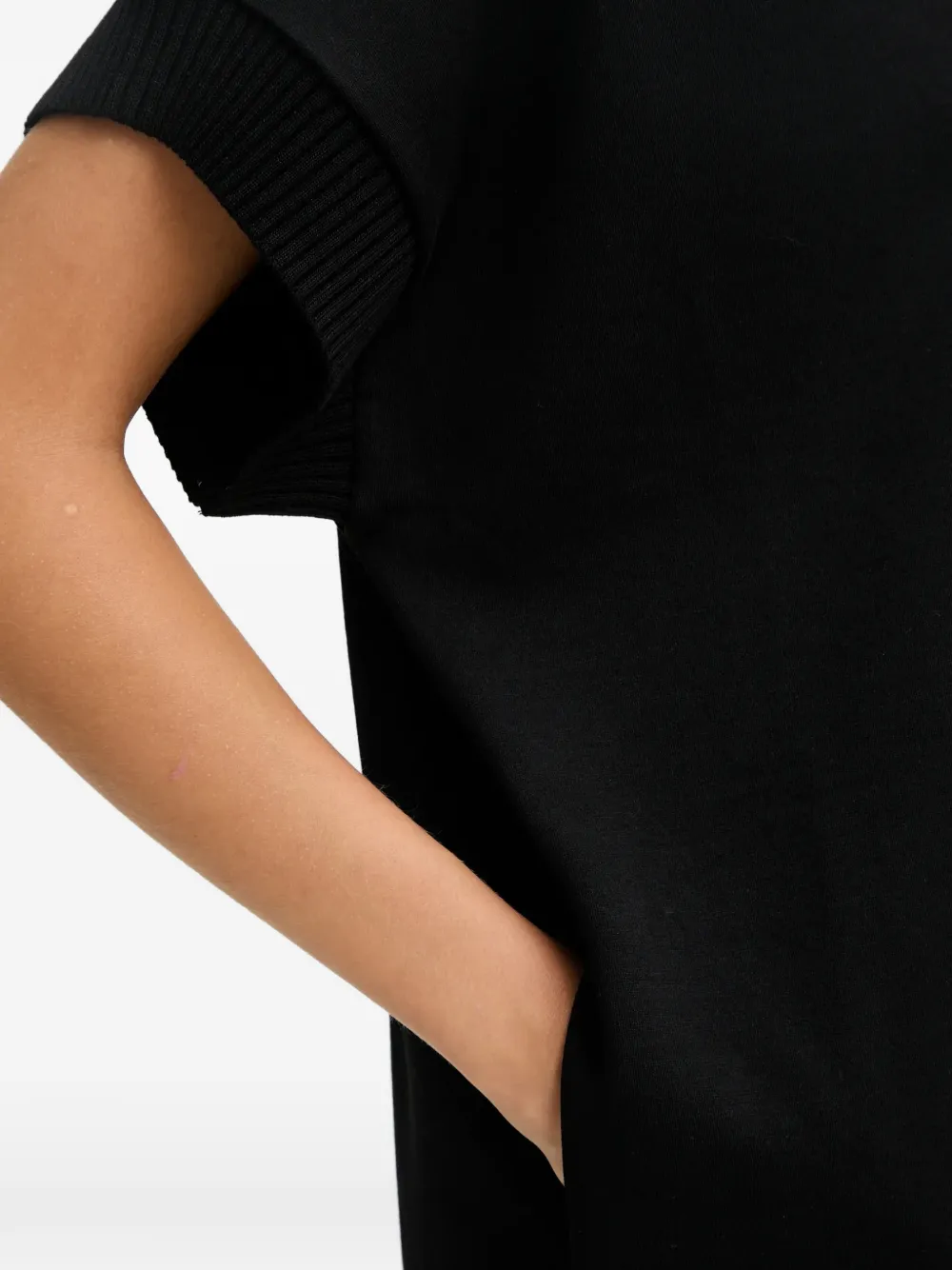 Iceberg Mini-jurk met V-hals en logo Zwart