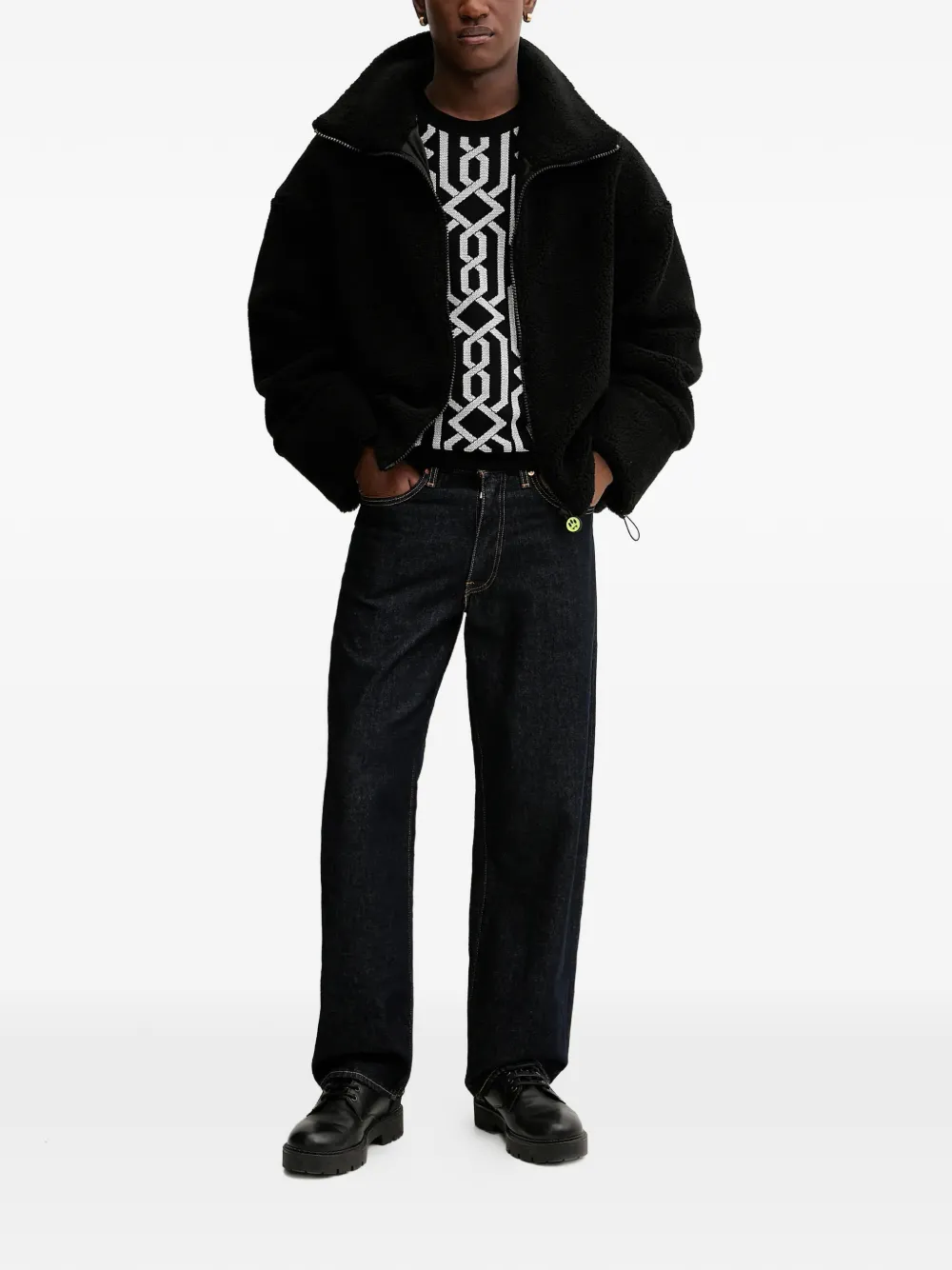 HUGO  jacquard-pattern sweater | Knitted Sweaters | Image 2