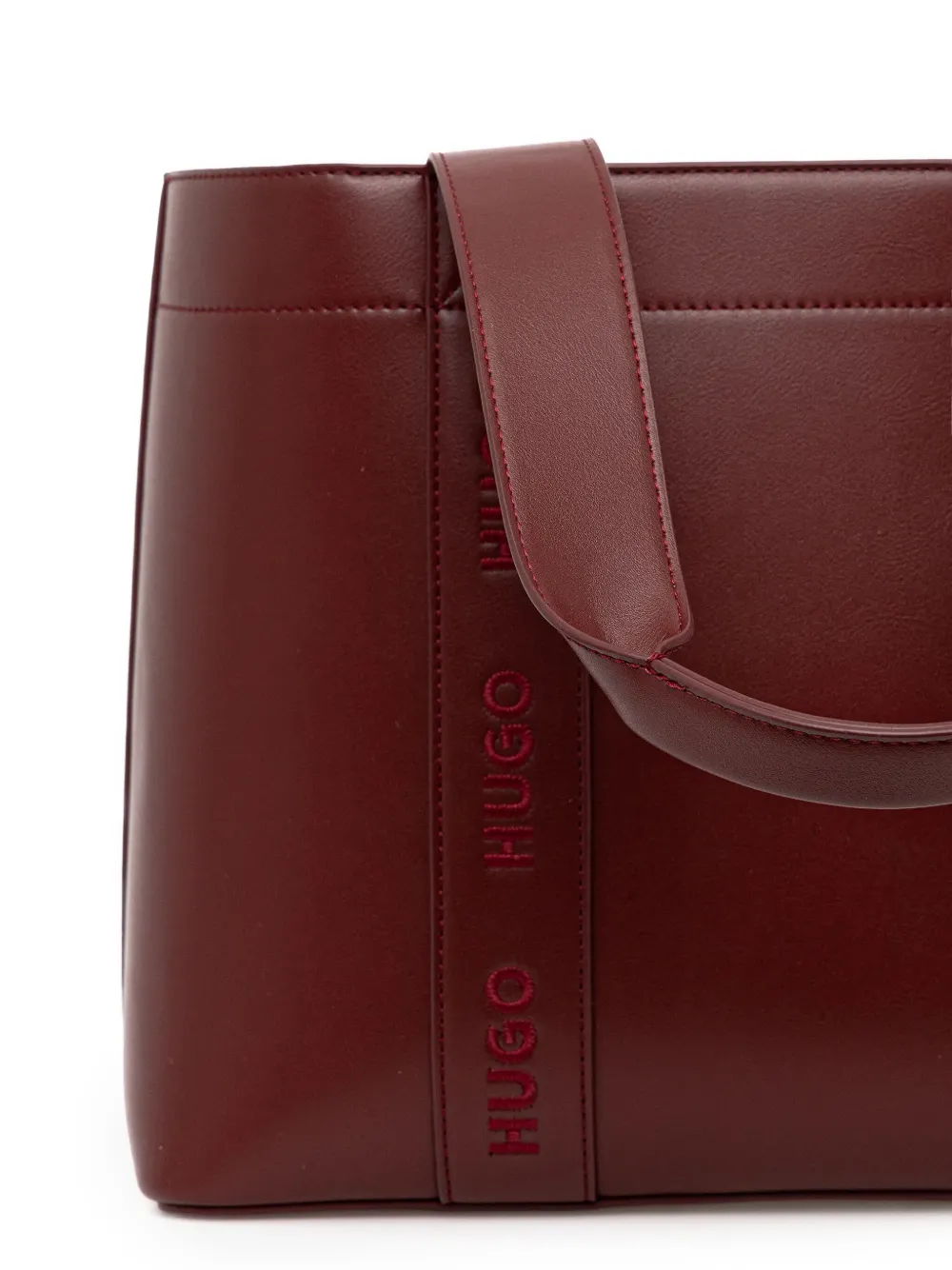 HUGO Shopper met geborduurd logo Rood