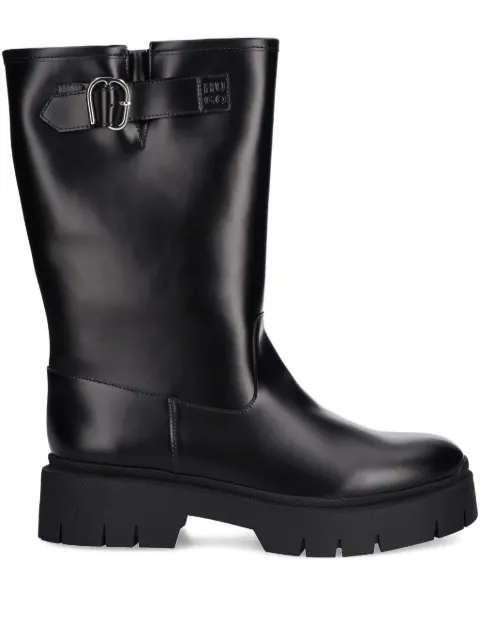 HUGO buckle-detail biker boots