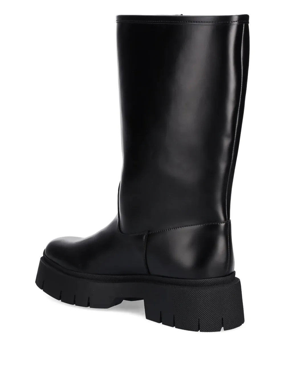 Hugo Boss Buckle-detail Biker Boots In Black