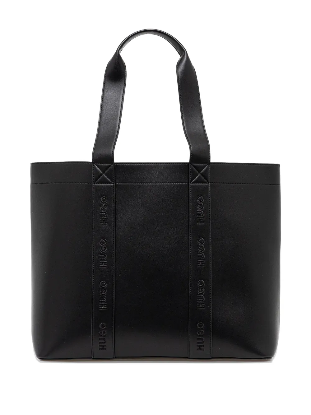 HUGO logo-embossed tote bag | Schwarz | Image 1