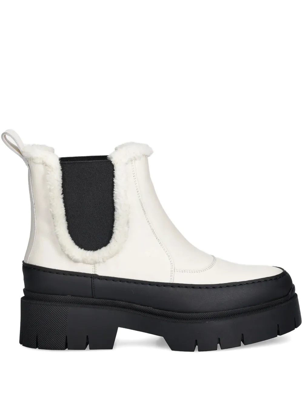 Hugo Boss Faux Fur-trim Chelsea Boots In Multi