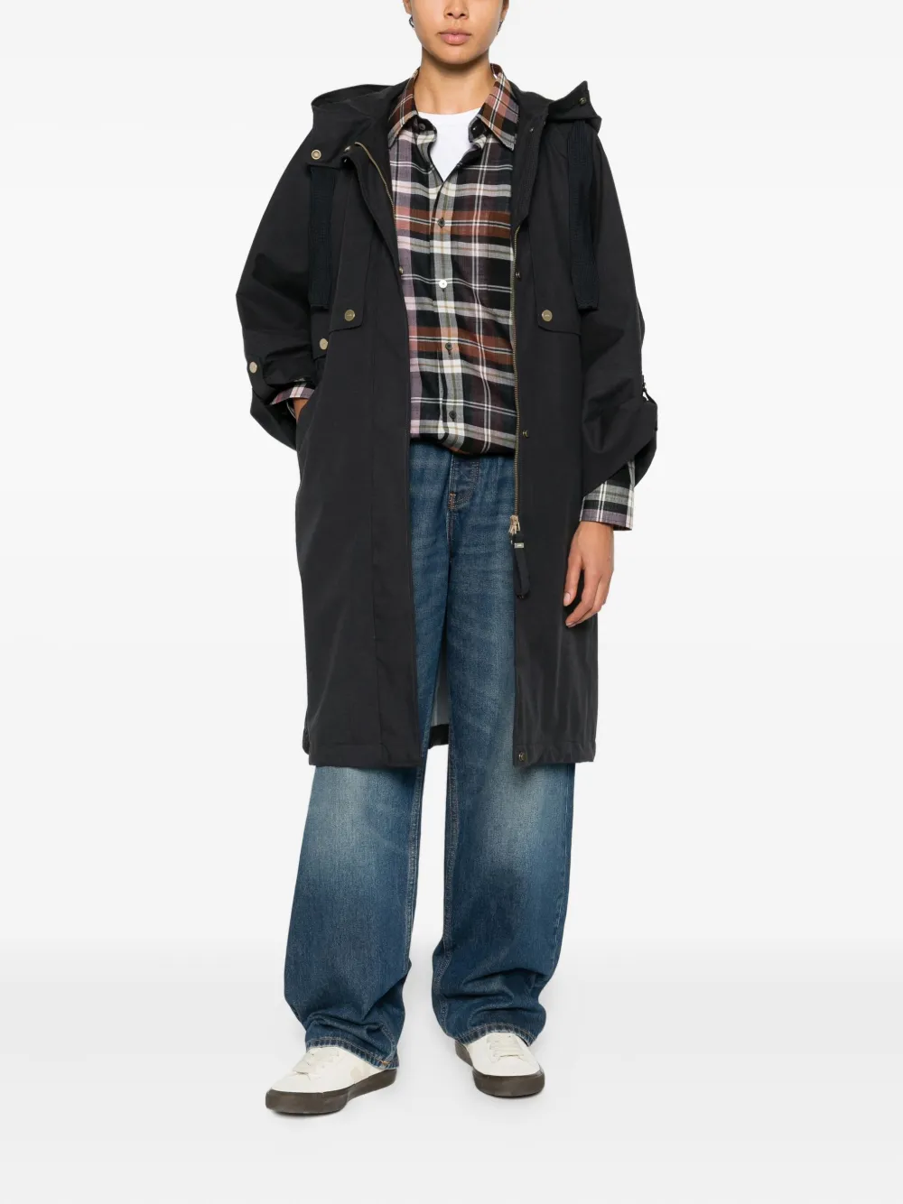 G-lab Milla Ii Hooded Parka Coat In Black