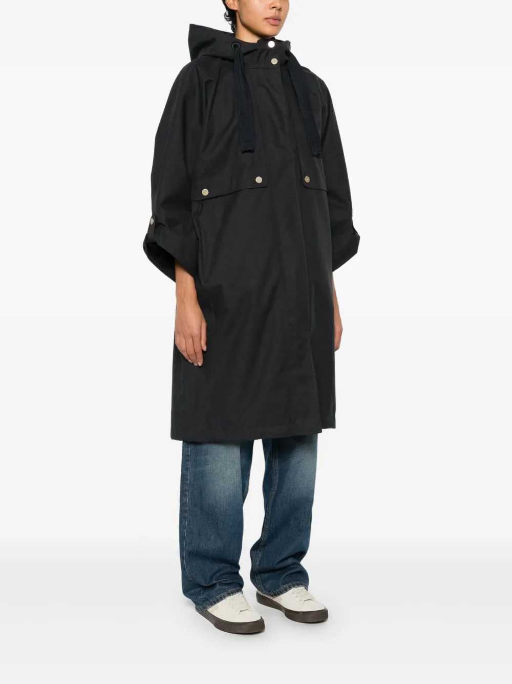 G-lab Milla Ii Hooded Parka Coat In Black