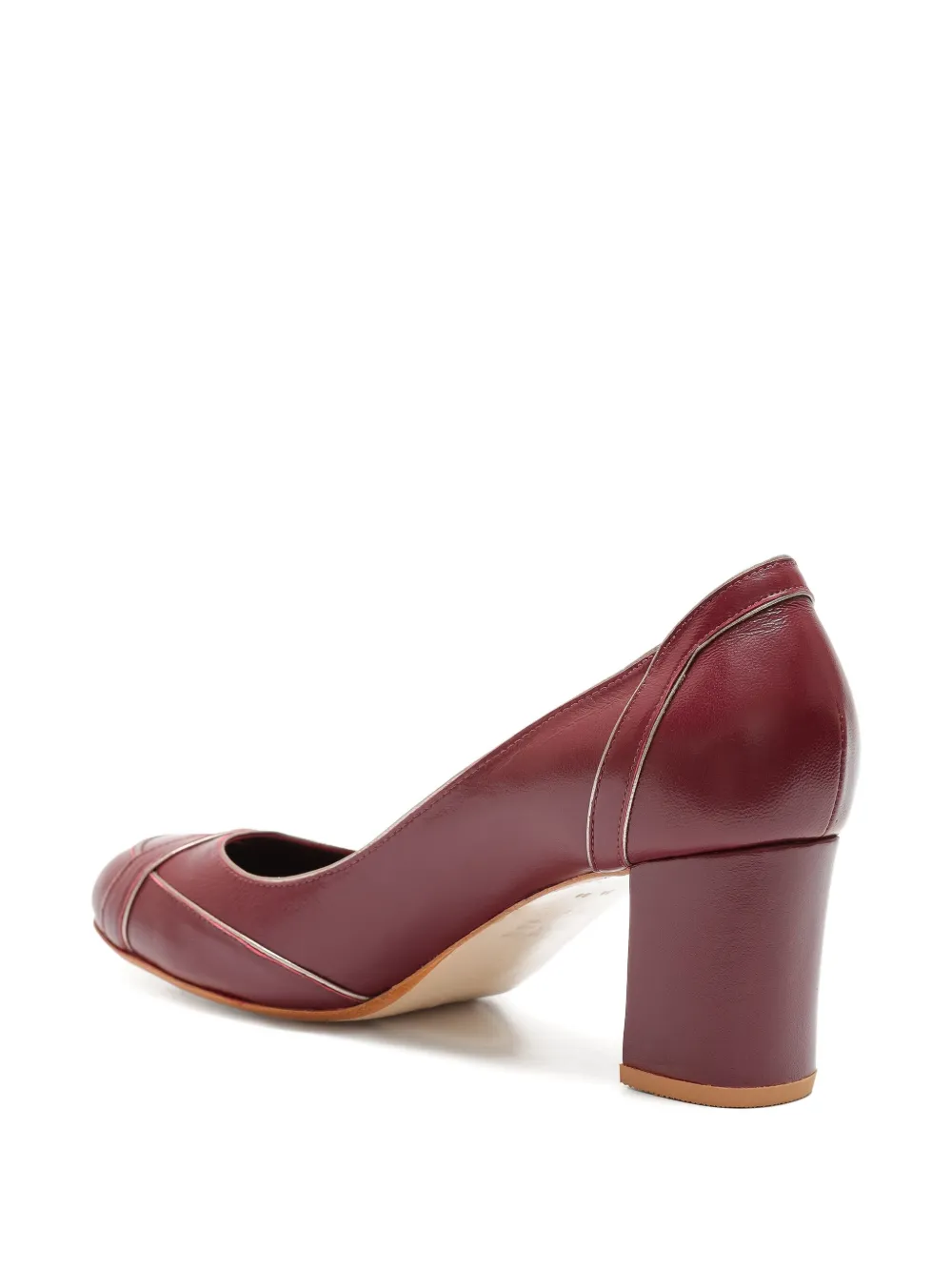 Sarah Chofakian 55mm Swan Pumps In Red