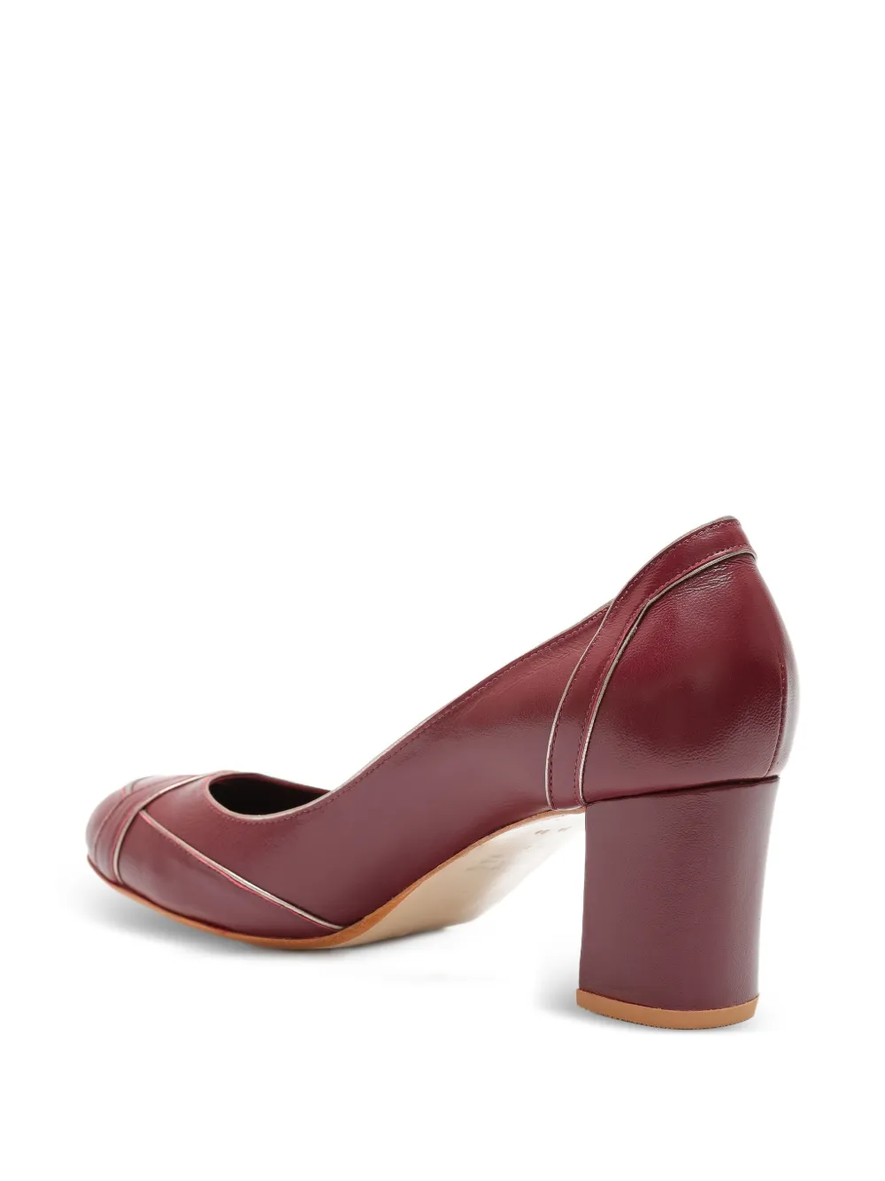 Sarah Chofakian 55 mm Swan pumps Rood