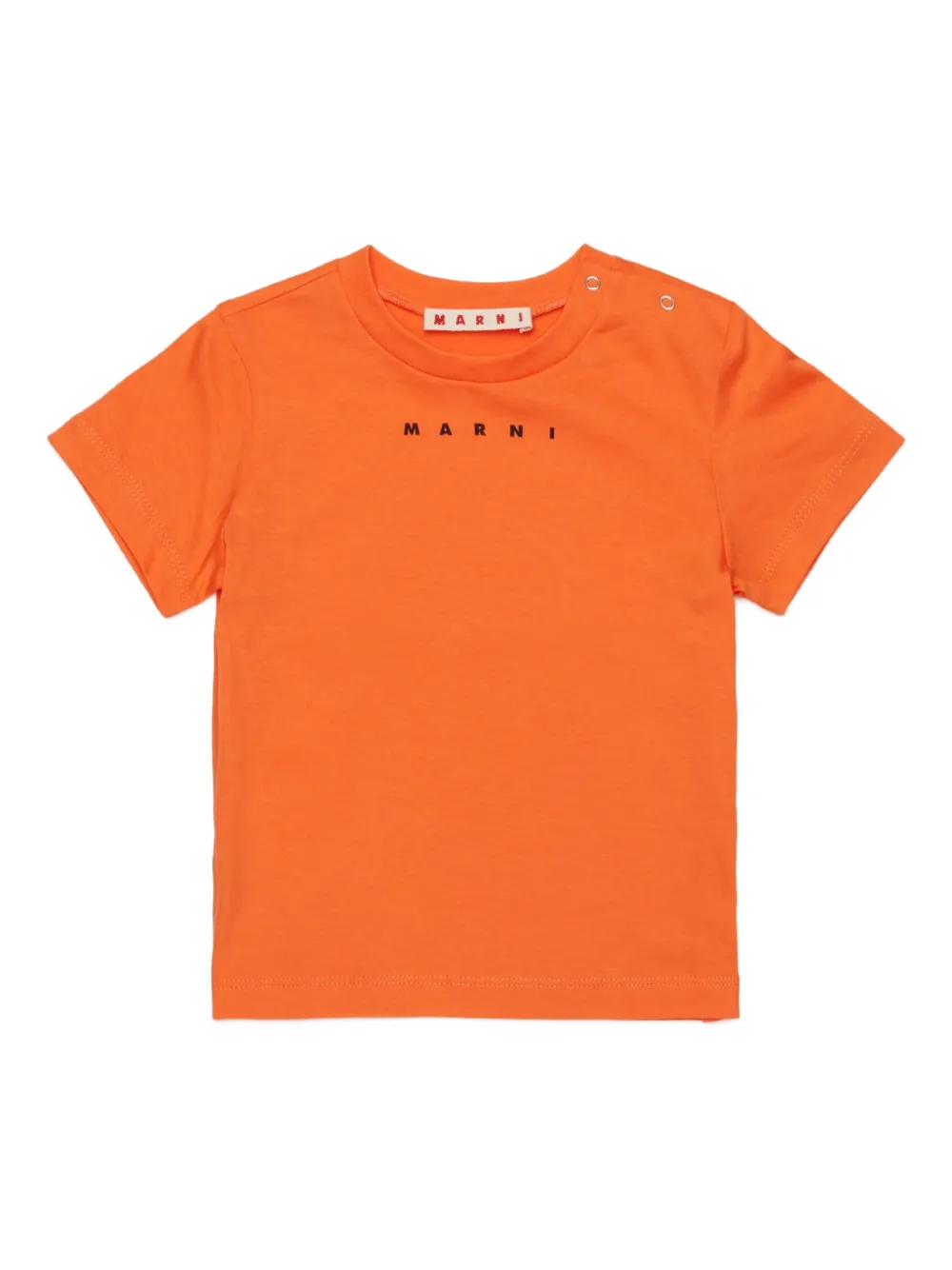Marni Kids logo-print T-shirt - Arancione
