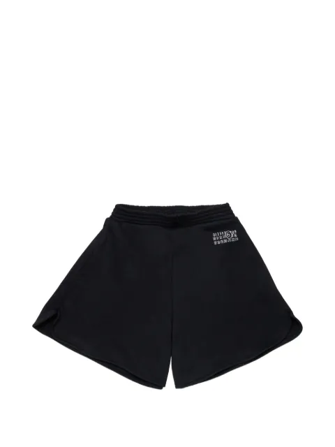 MM6 Maison Margiela Kids logo fleece casual shorts