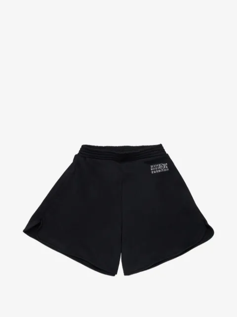 MM6 Maison Margiela Kids logo fleece casual shorts