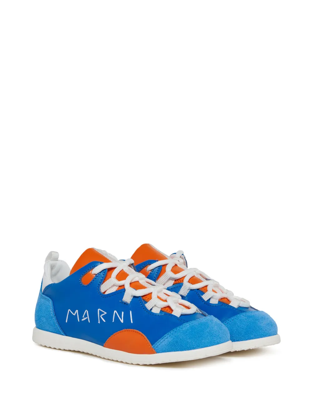 Marni Kids Sneakers met vlakken Blauw