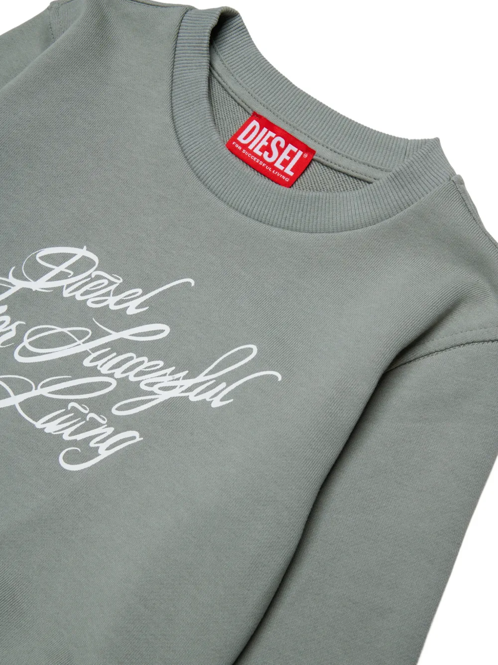  Diesel Kids Script Sweatshirt - Green 