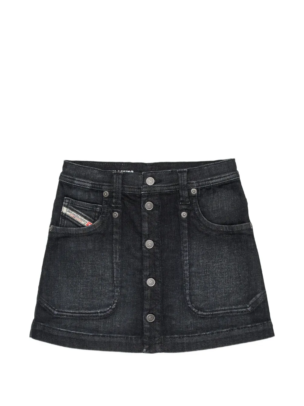 Diesel Kids Gealbus buttoned skirt - Nero