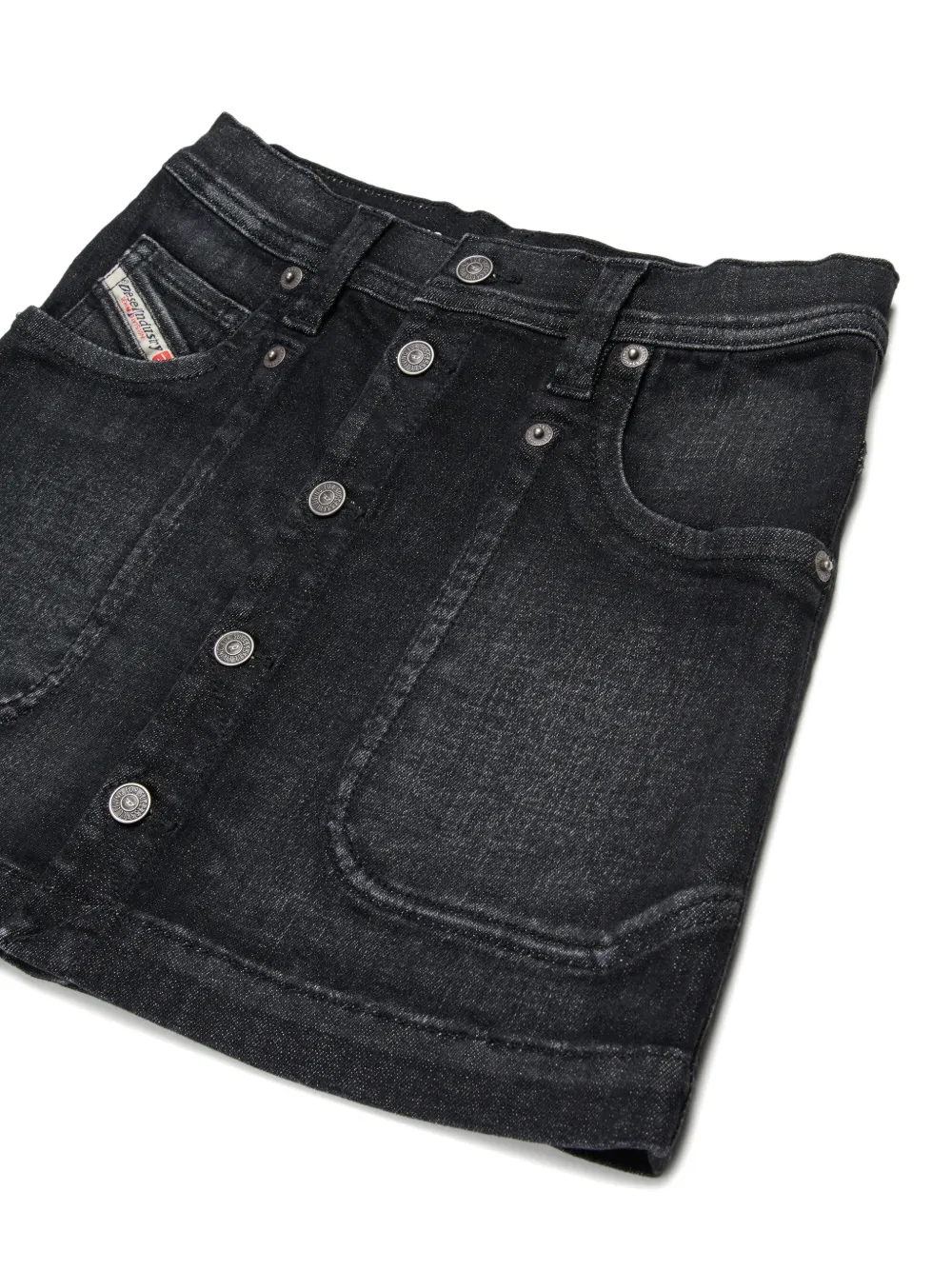  Diesel Kids Buttoned Skirt - Black 