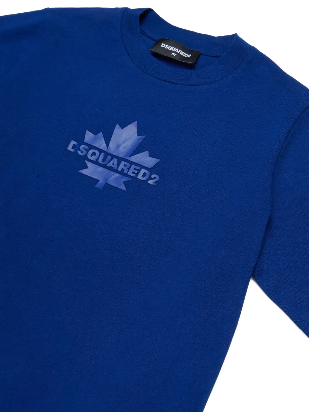  Dsquared2 Kids Maple-leaf Crew-neck T-shirt - Blue 