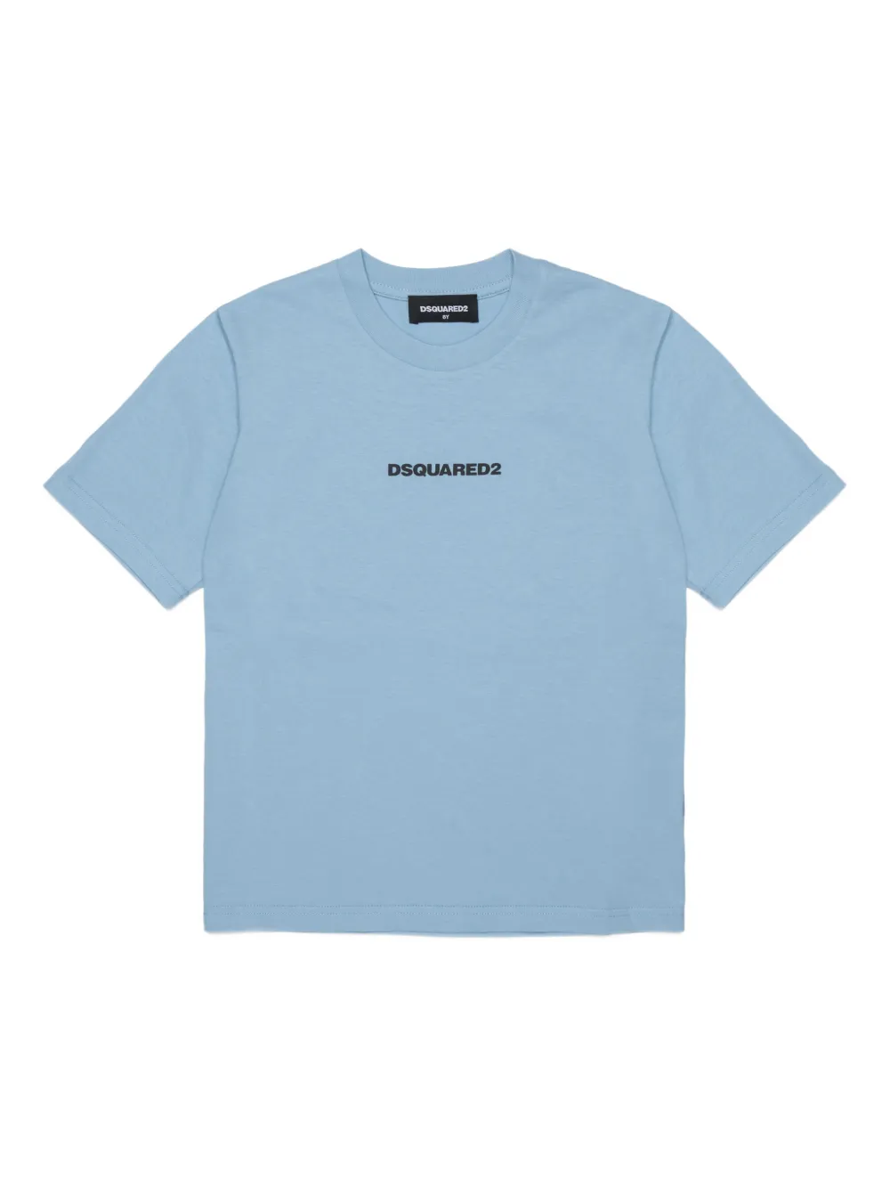 Dsquared2 Kids' Logo Short-sleeves T-shirt In Blue