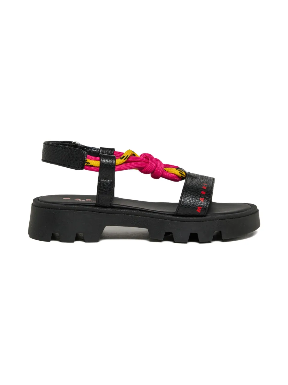 Marni Kids Sandalen met geknoopt detail Zwart