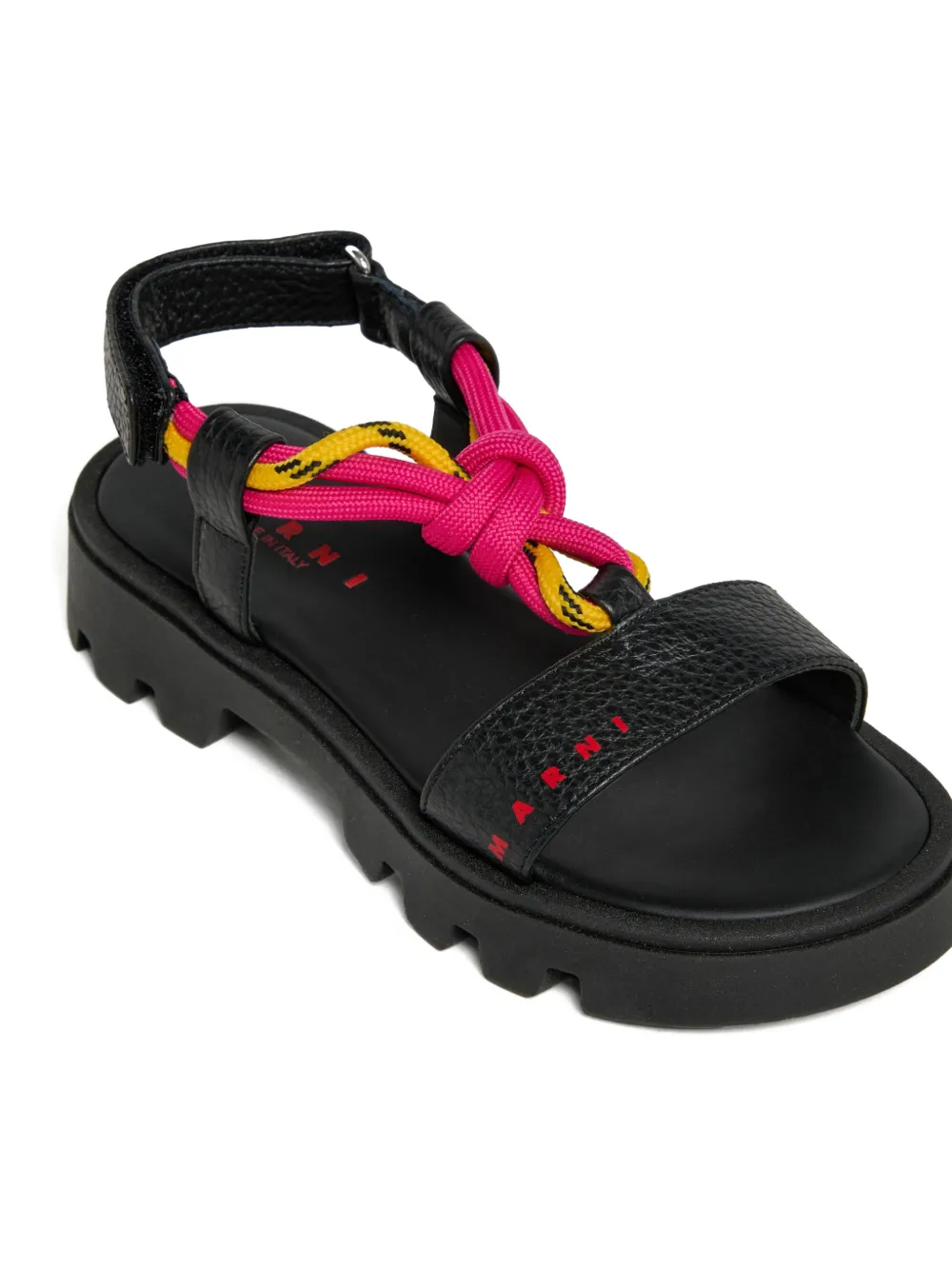 Marni Kids Sandalen met geknoopt detail Zwart