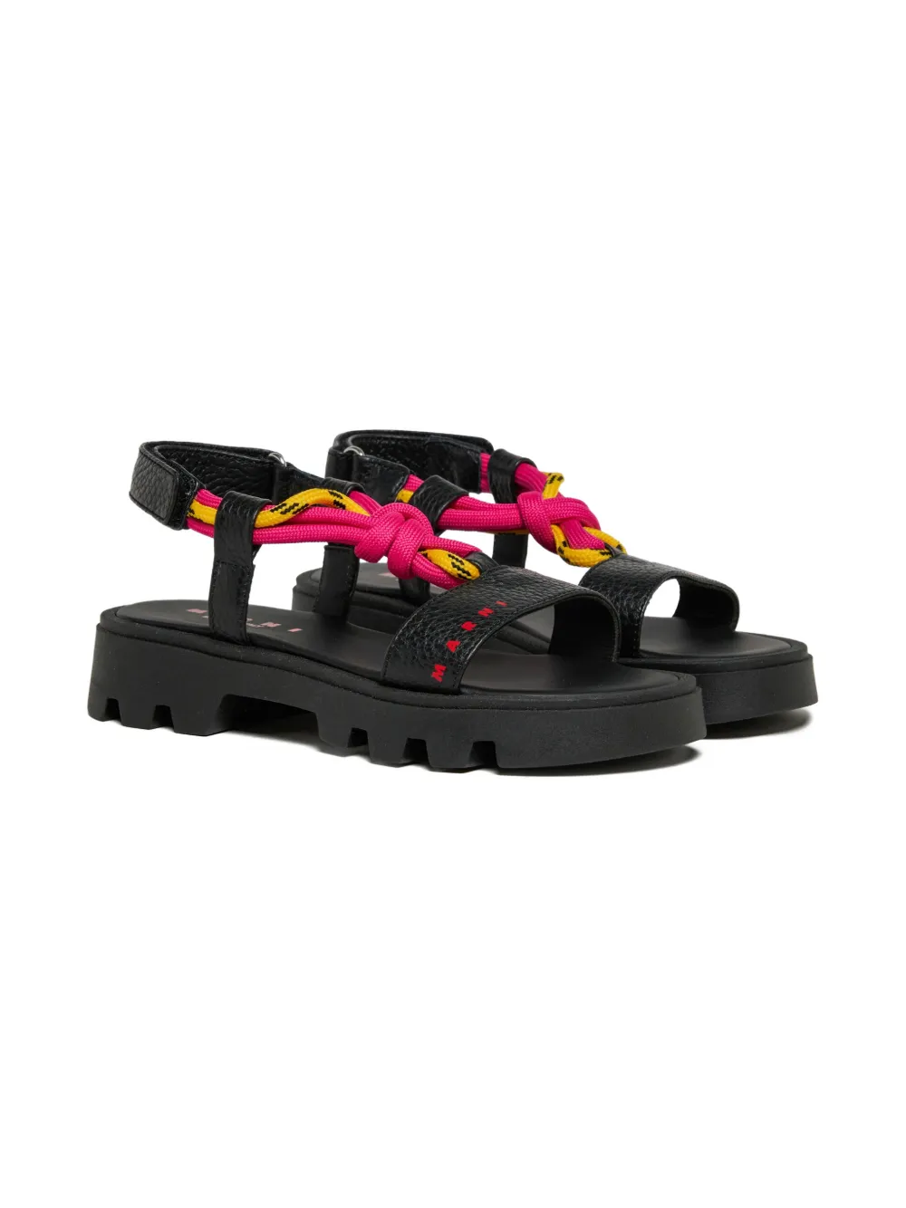 Marni Kids knot-detail sandals - Nero