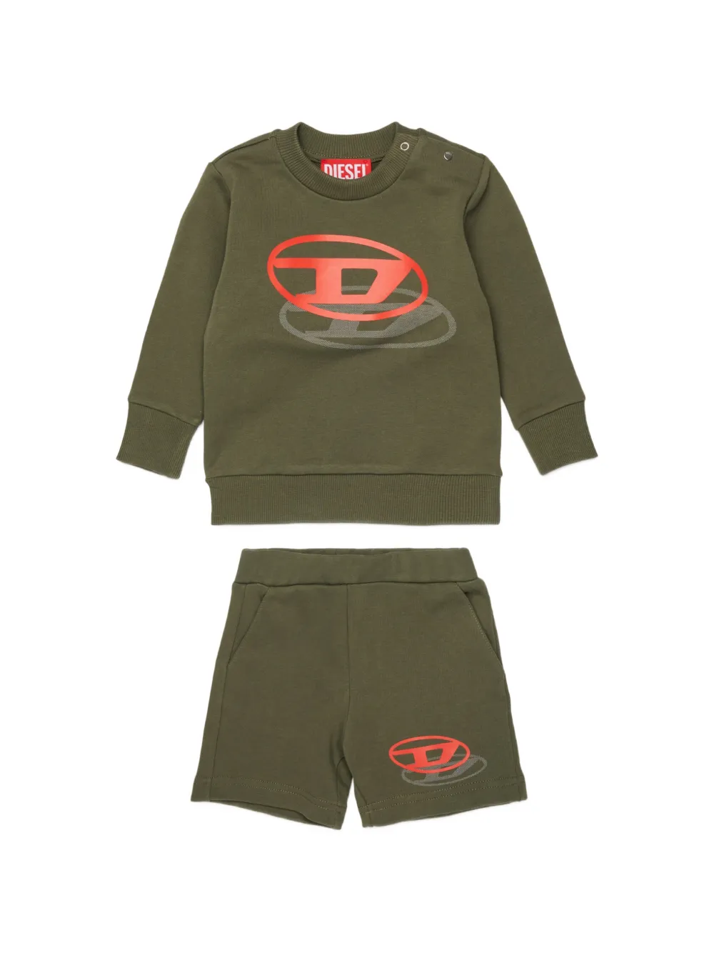Diesel Kids print tracksuit - Verde