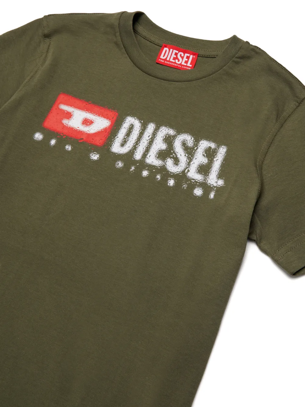  Diesel Kids Logo-print T-shirt - Green 