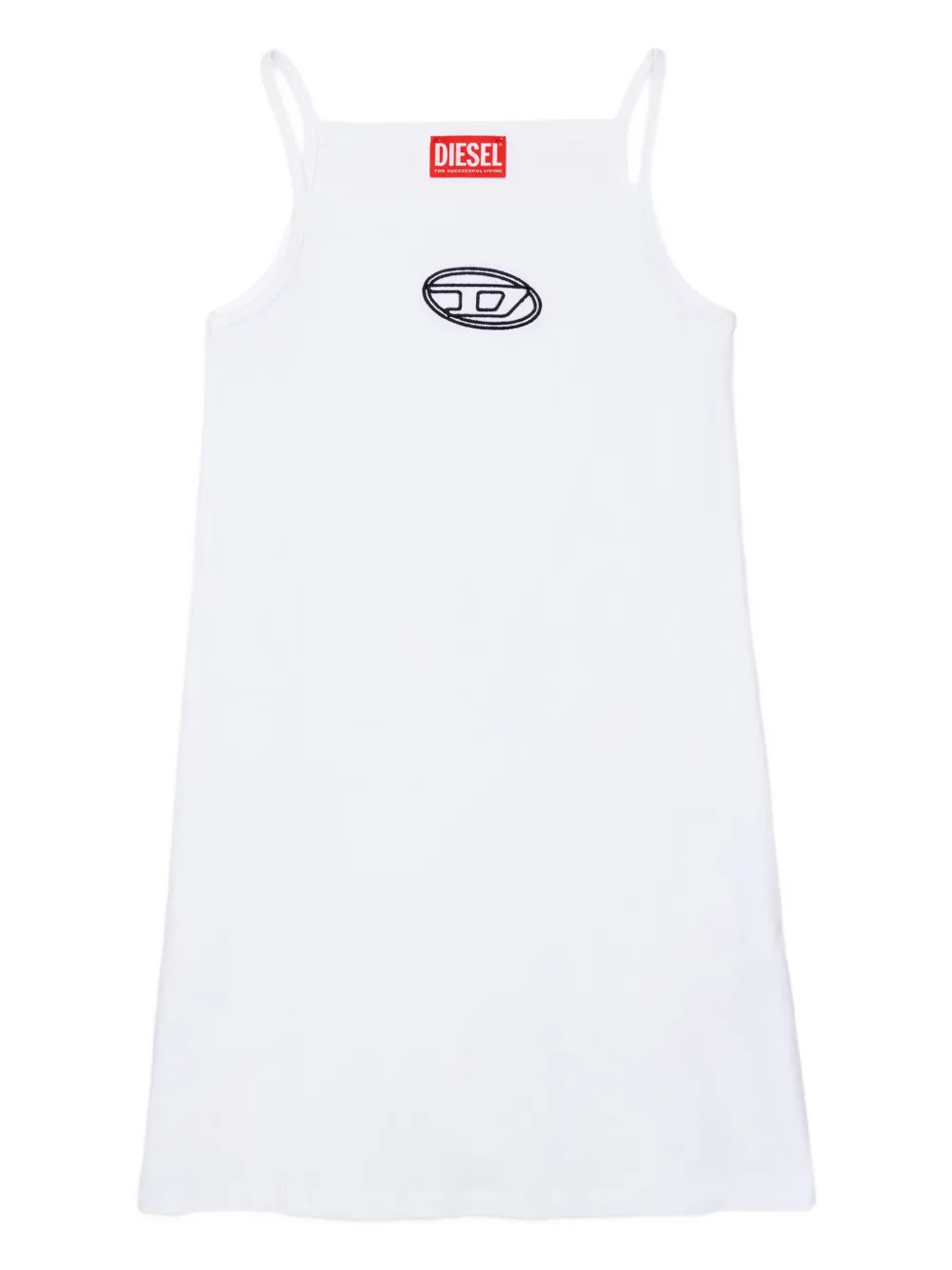 Diesel Kids thin-straps dress - Bianco