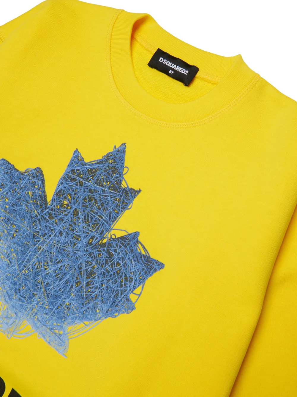  Dsquared2 Kids Logo Crew-neck Sweatshirt - Yellow 
