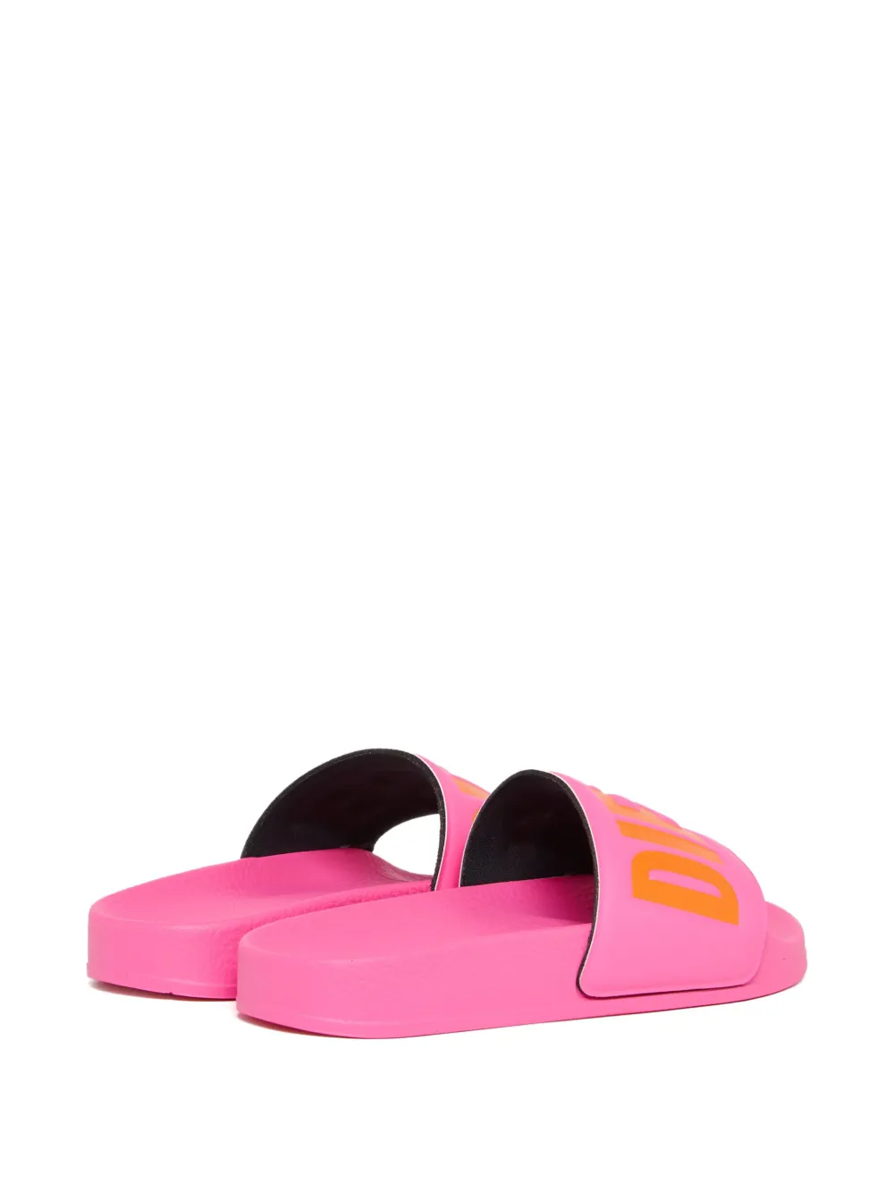 Diesel Kids embossed-logo slides Roze