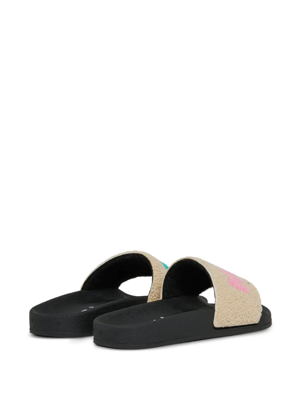 Marni Kids Slippers met logodetail Beige