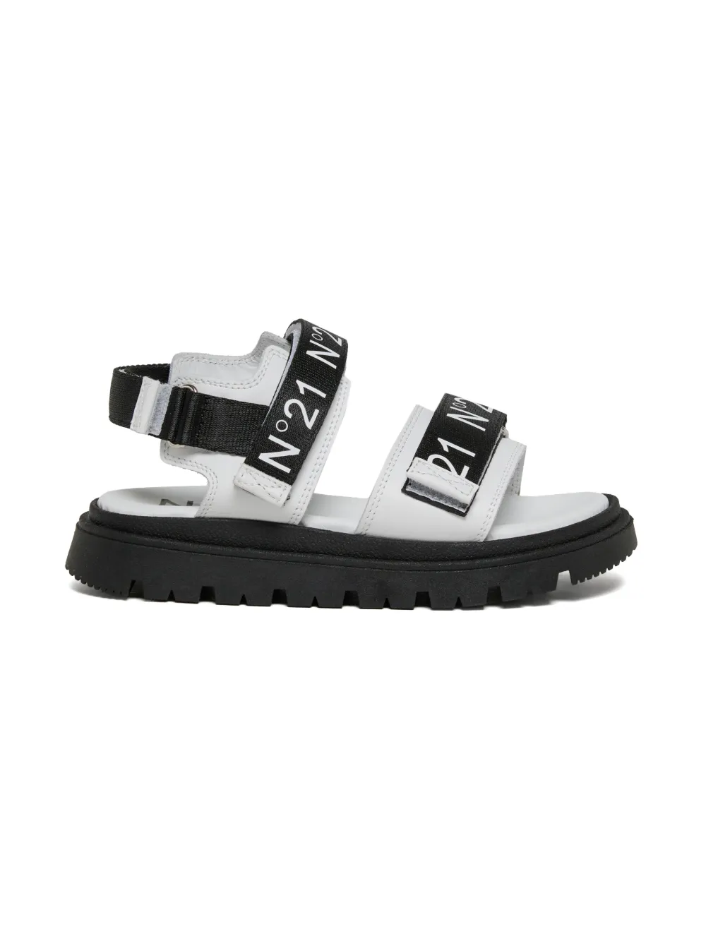 Nº21 Kids logo-print platform sandals - Bianco
