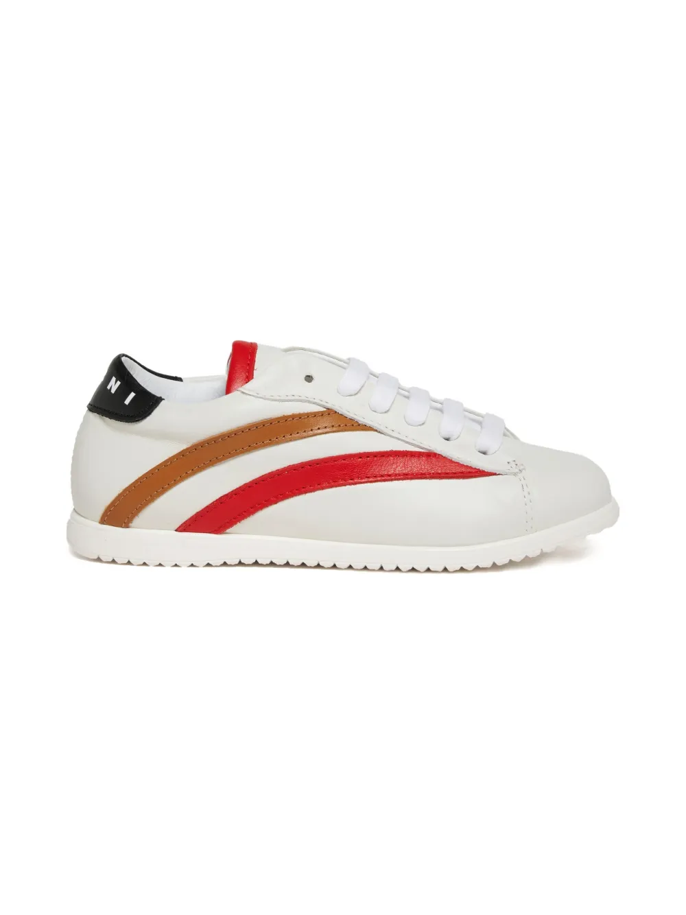 Marni Kids stripe-detail sneakers - Wit