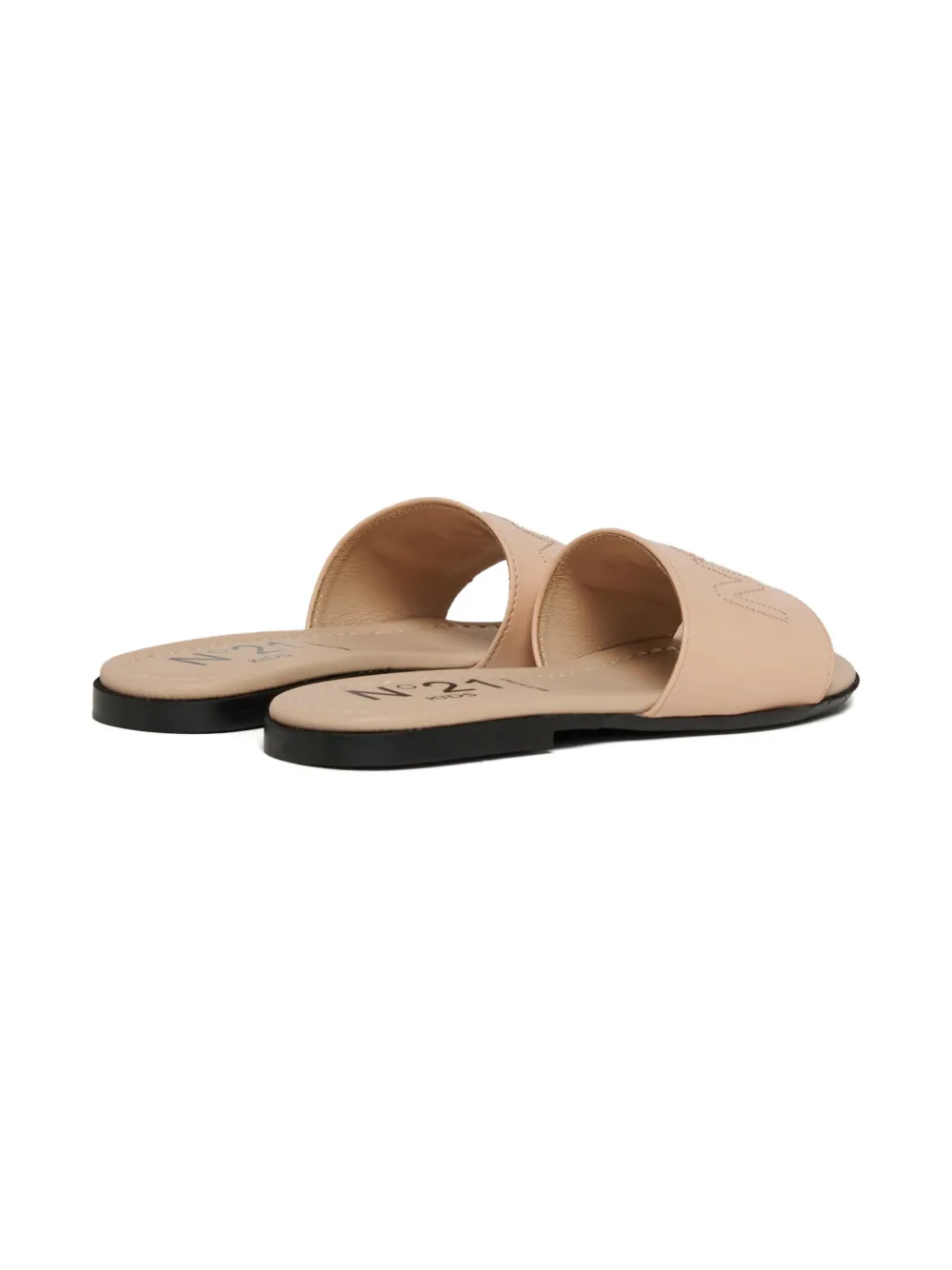 Nº21 Kids Sandalen met logo-reliëf Beige