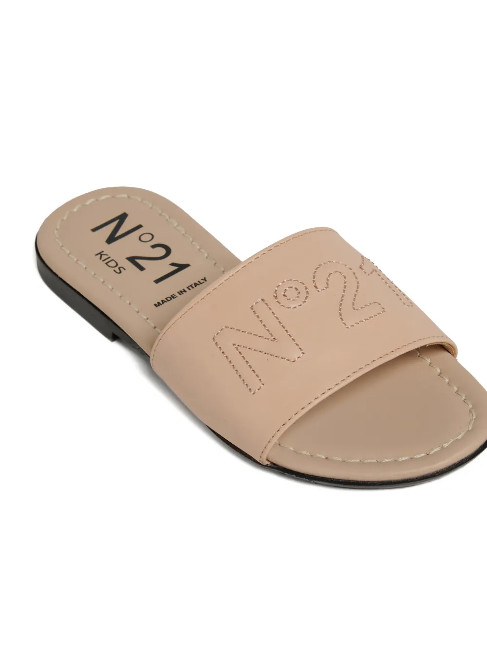 Nº21 Kids Sandalen met logo-reliëf Beige