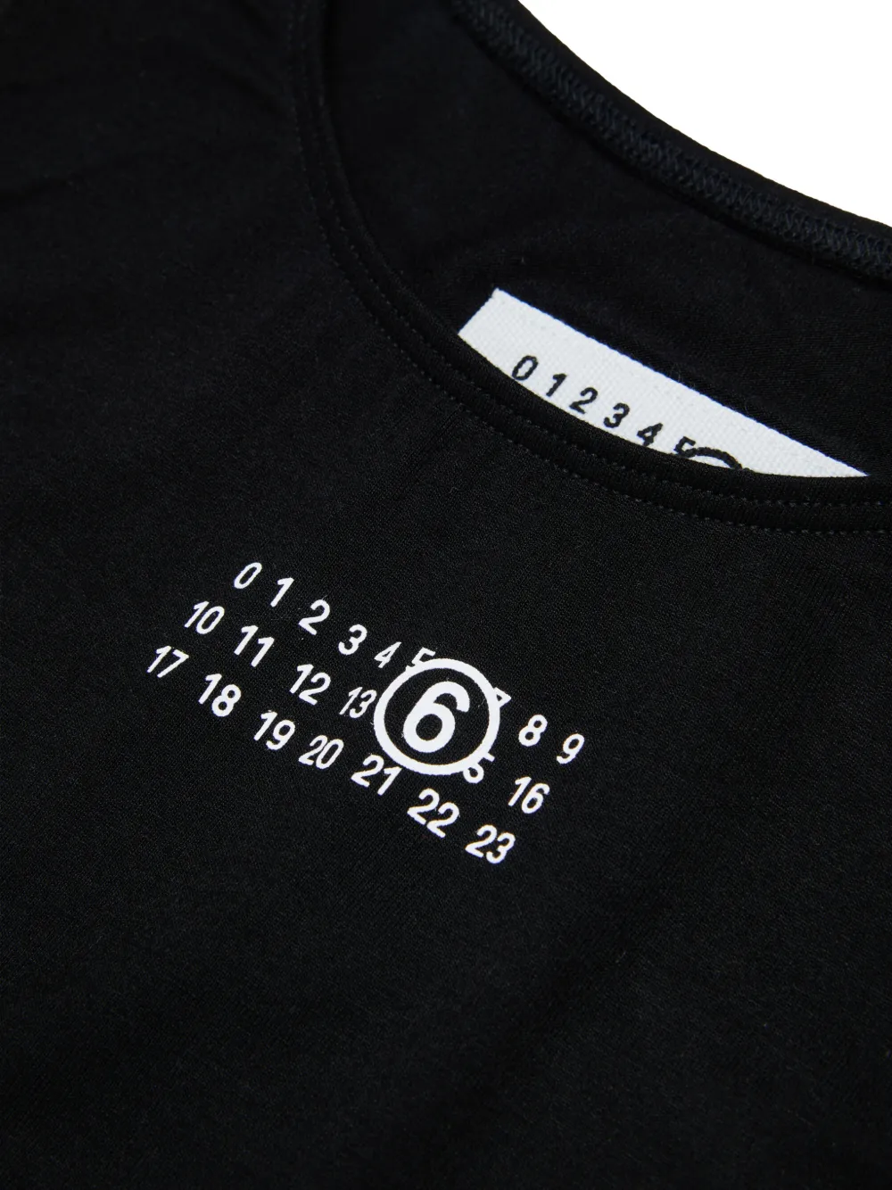 MM6 Maison Margiela Kids Stretch romper met logo Zwart