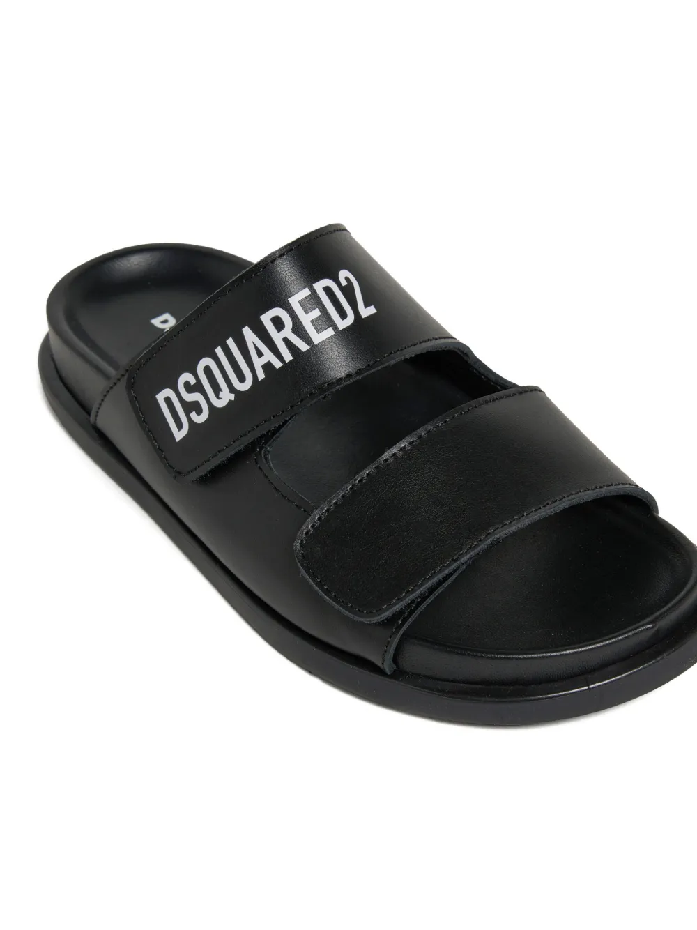 DSQUARED2 KIDS Sandalen met logoprint Zwart