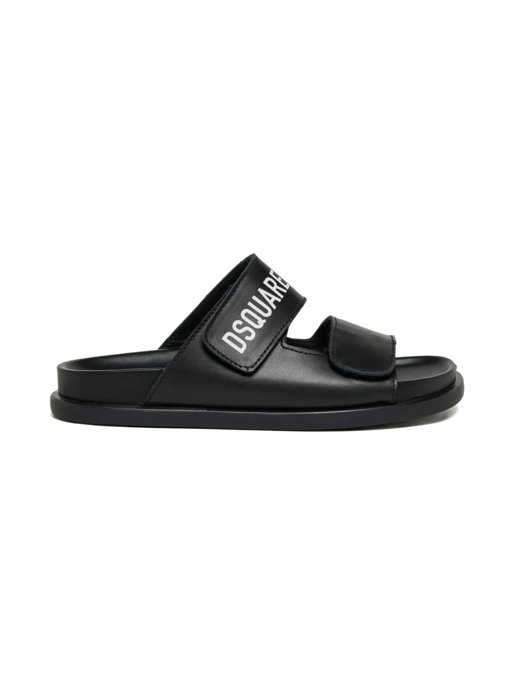 DSQUARED2 KIDS logo-print sandals - Zwart