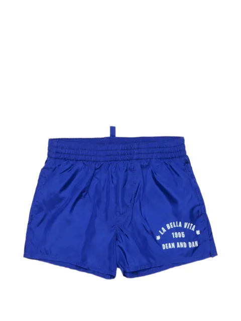 DSQUARED2 KIDS elastic-waistband swim shorts