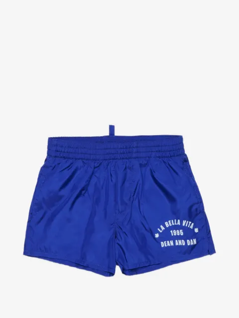 DSQUARED2 KIDS elastic-waistband swim shorts
