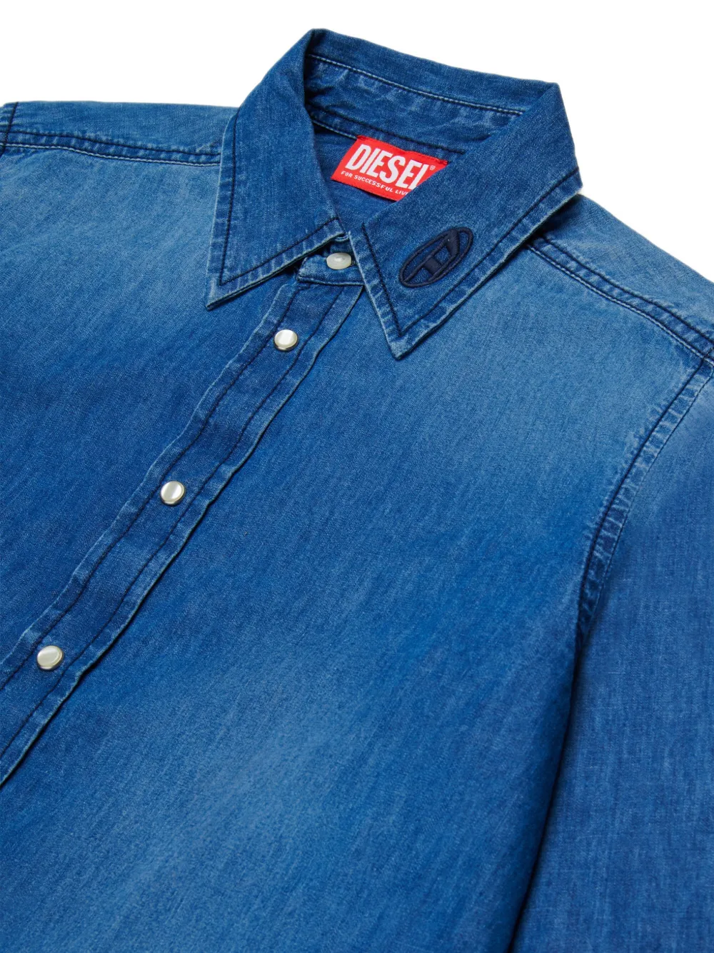 Diesel Kids Csimply-Over shirt met lange mouwen Blauw
