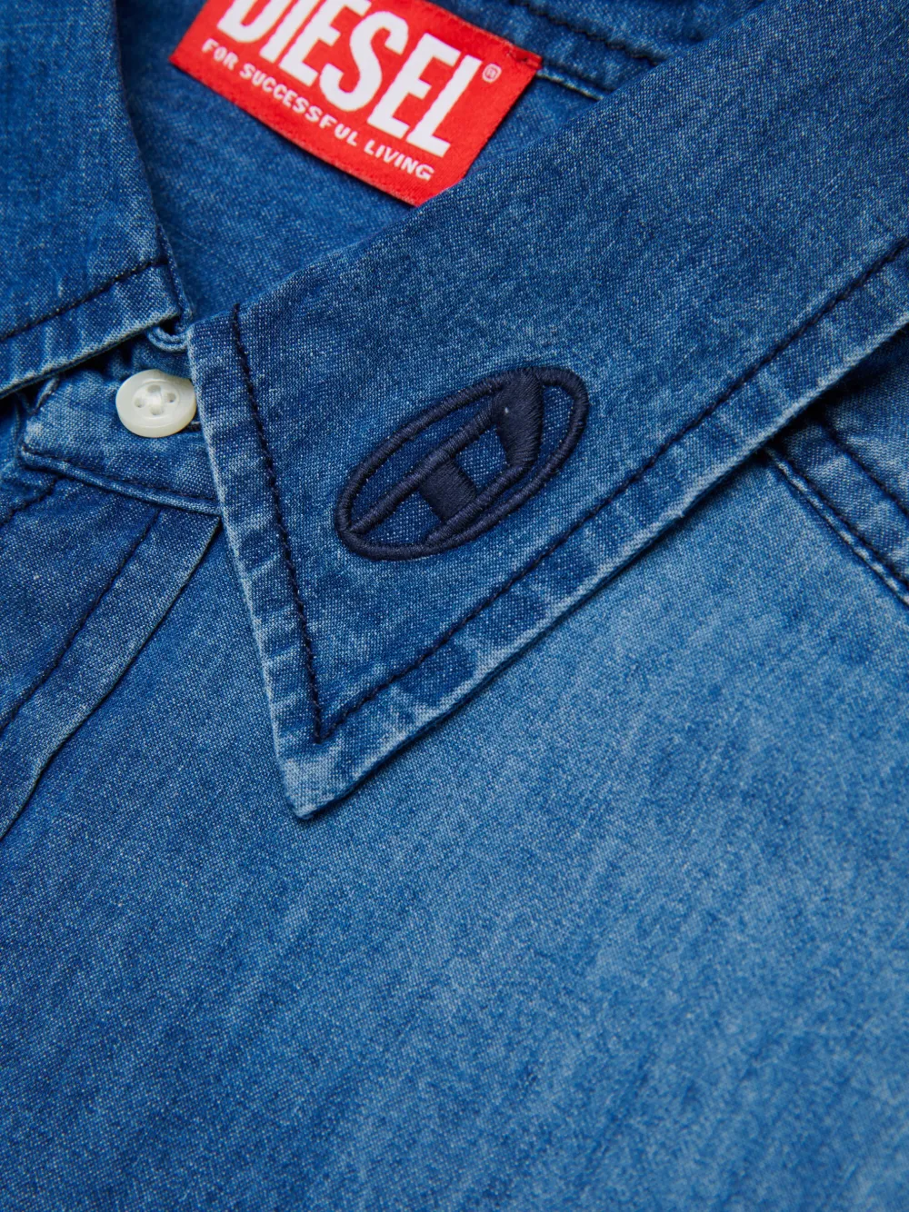 Diesel Kids Csimply-Over shirt met lange mouwen Blauw