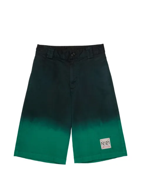 Nº21 Kids tie-dye logo shorts