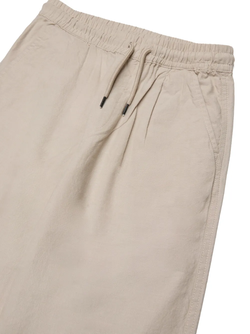 Diesel Kids Broek met trekkoord en borduurwerk Beige