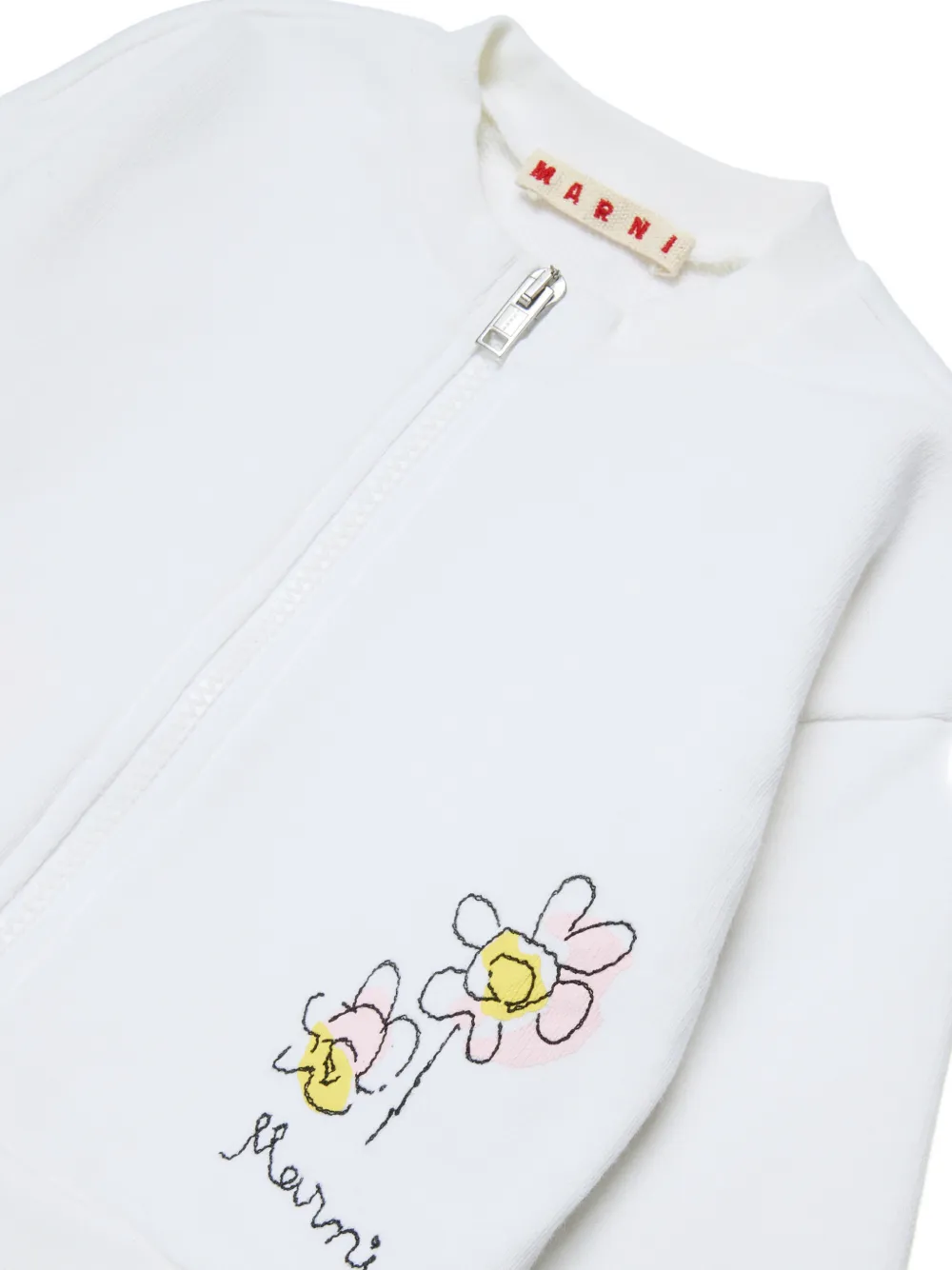 Flower Zip Sweatshirt