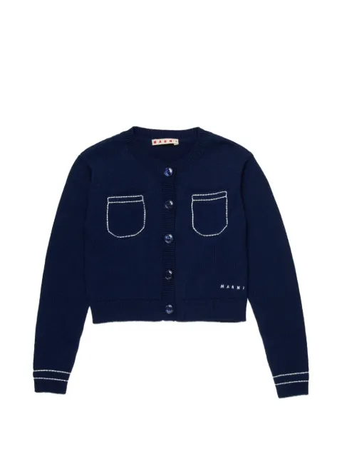 Marni Kids button cotton cardigan