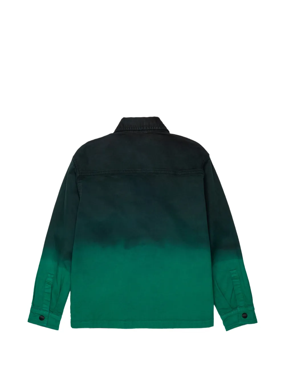  Nº21 Kids Buttoned Flap-pocket Ombre Jacket - Green 