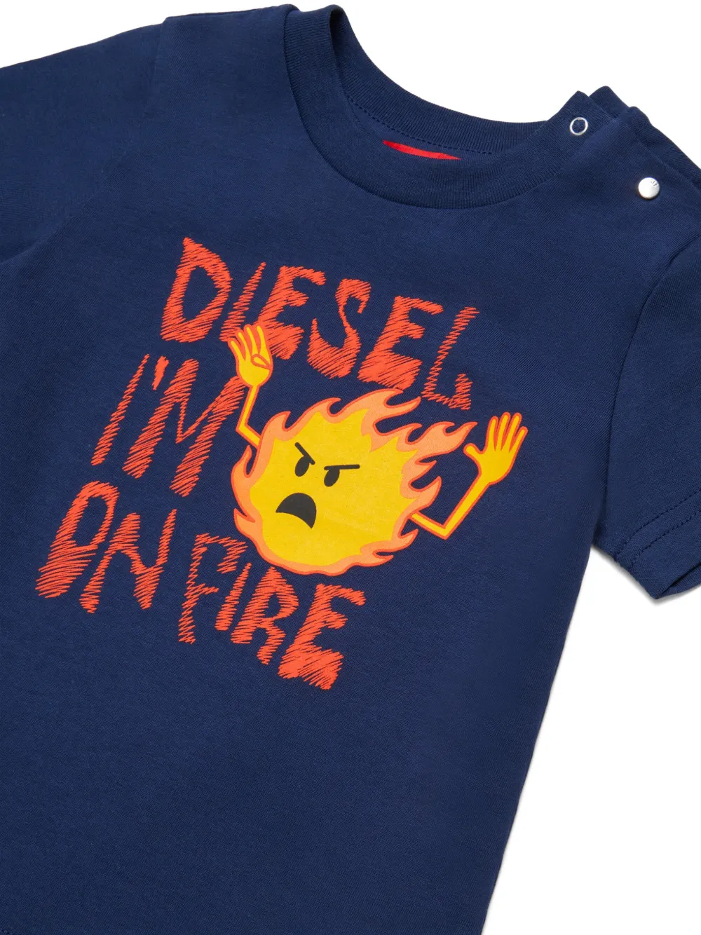  Diesel Kids Graphic-print T-shirt - Blue 
