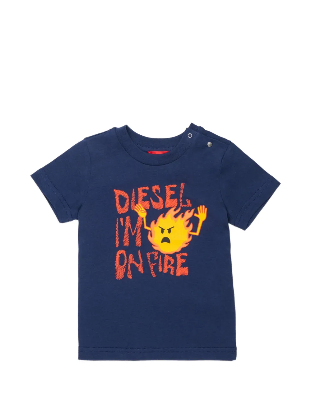 Diesel Kids graphic-print T-shirt - Blu