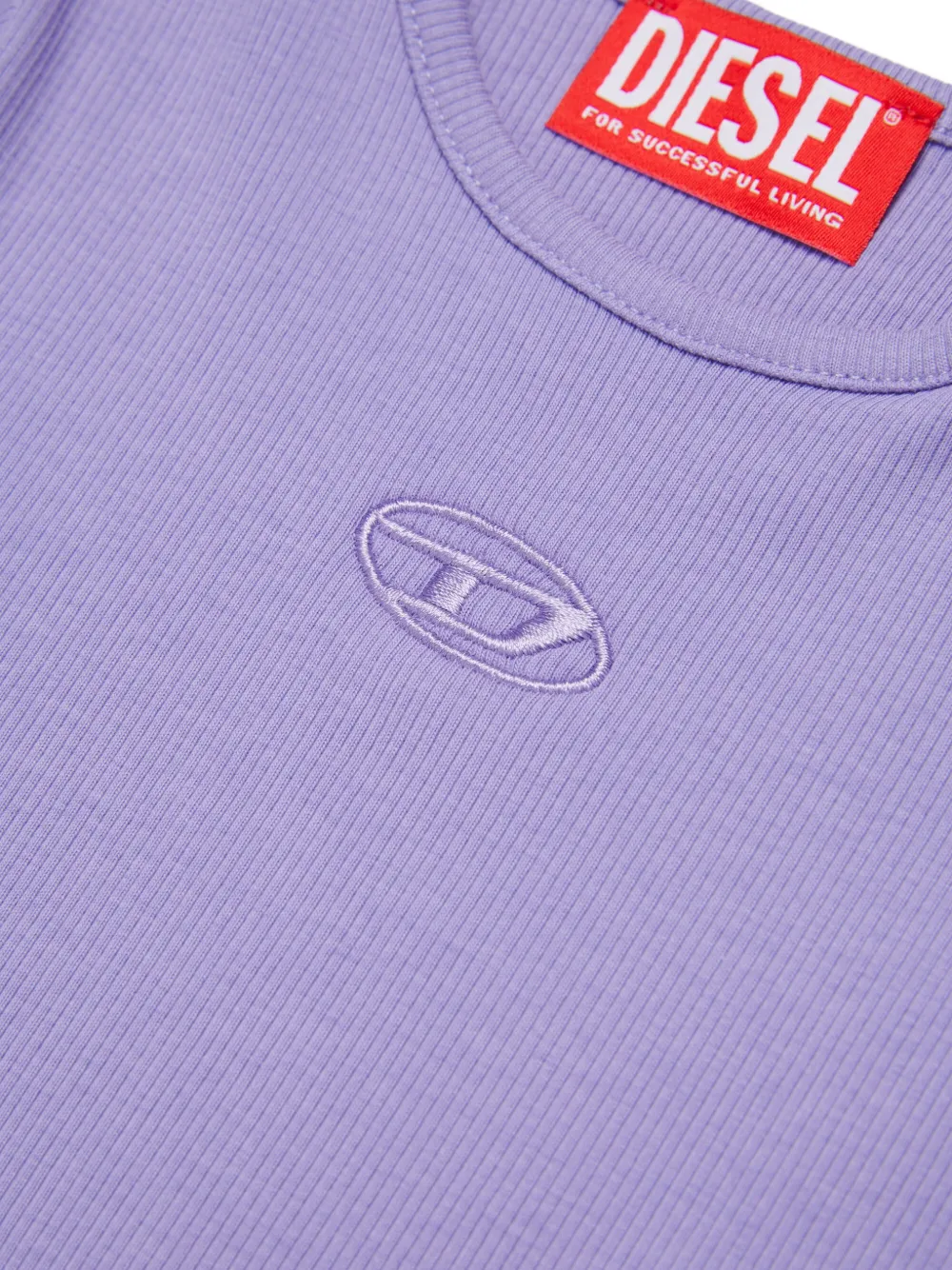 Diesel Kids Taspyb T-shirt met ruches Paars